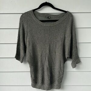 ☀️BOGO Item Express Metallic Grey Dolman Sweater☀️